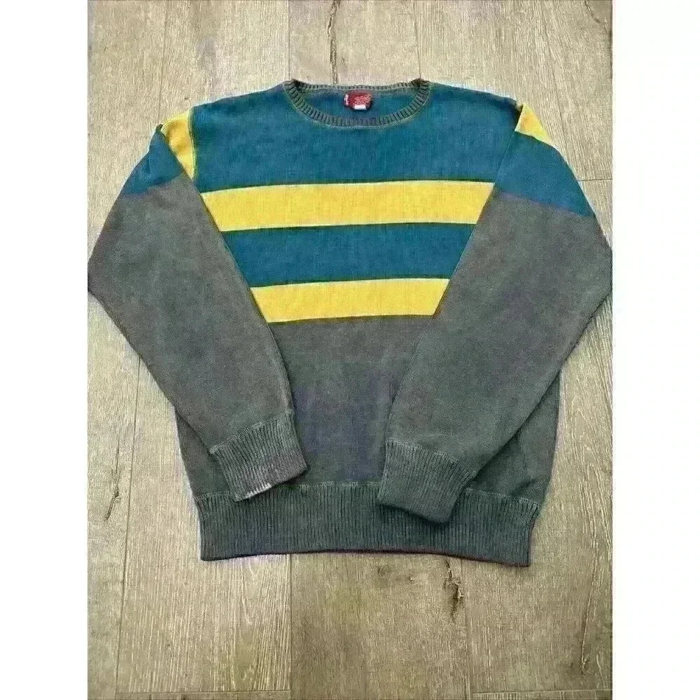 Levi's Mens Medium Multi Color Long‎ Sleeve Casual Sweater